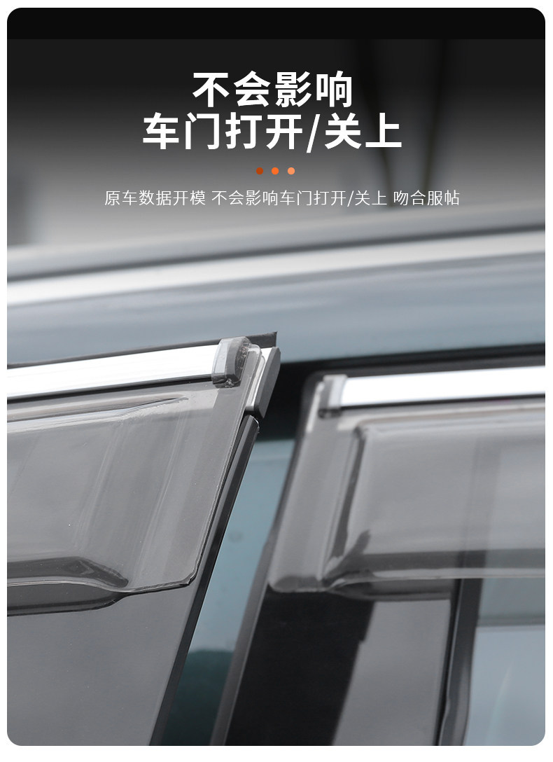 Suitable for 25/26 model Geely Galaxy Starship 7 rain guards, car window modification rain shields, rainproof waterproof panels, accessories and supplies