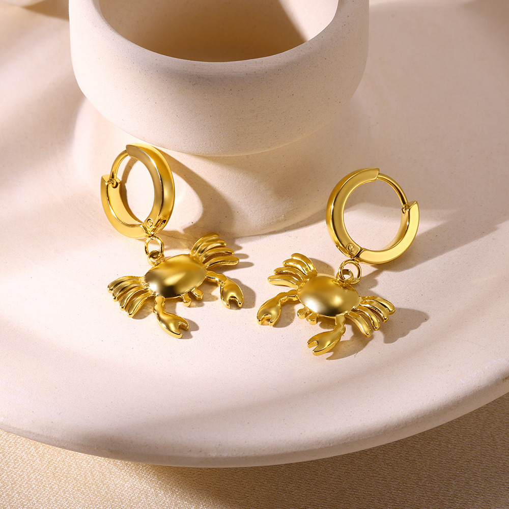 9g Weight 0.03µm-0.05µm Gold Plating Thickness PVD Coated Gold Plating Process 304 Stainless Steel Ear Needle Material Real Gold Plated Plating Material Charm Sleeper Hoop Earrings, Dangling Earrings Classification 1 Pair Quantity Holiday Occasion 304 Stainless Steel Material Solid Color Pattern All Seasons Season Women's Gender Polished Finish Vacation, Simple Style Style Waterproof Non Tarnish, Plating Craft PVD Coated Real Gold Plated Solid Color 304 Stainless Steel Vacation Simple Style Waterproof Non Tarnish Charm Sleeper Hoop Earrings Dangling Earrings 15