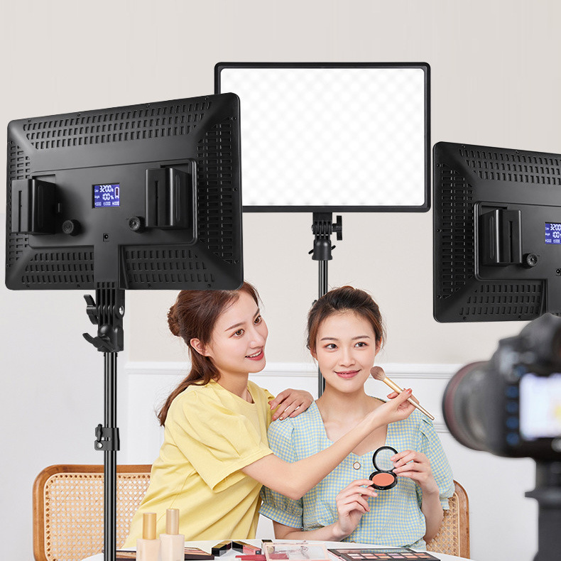 Luz de relleno de cámara plana LED A101 Fotografía fotográfica de alto brillo y alta potencia Luz de relleno Fotografía de video en vivo