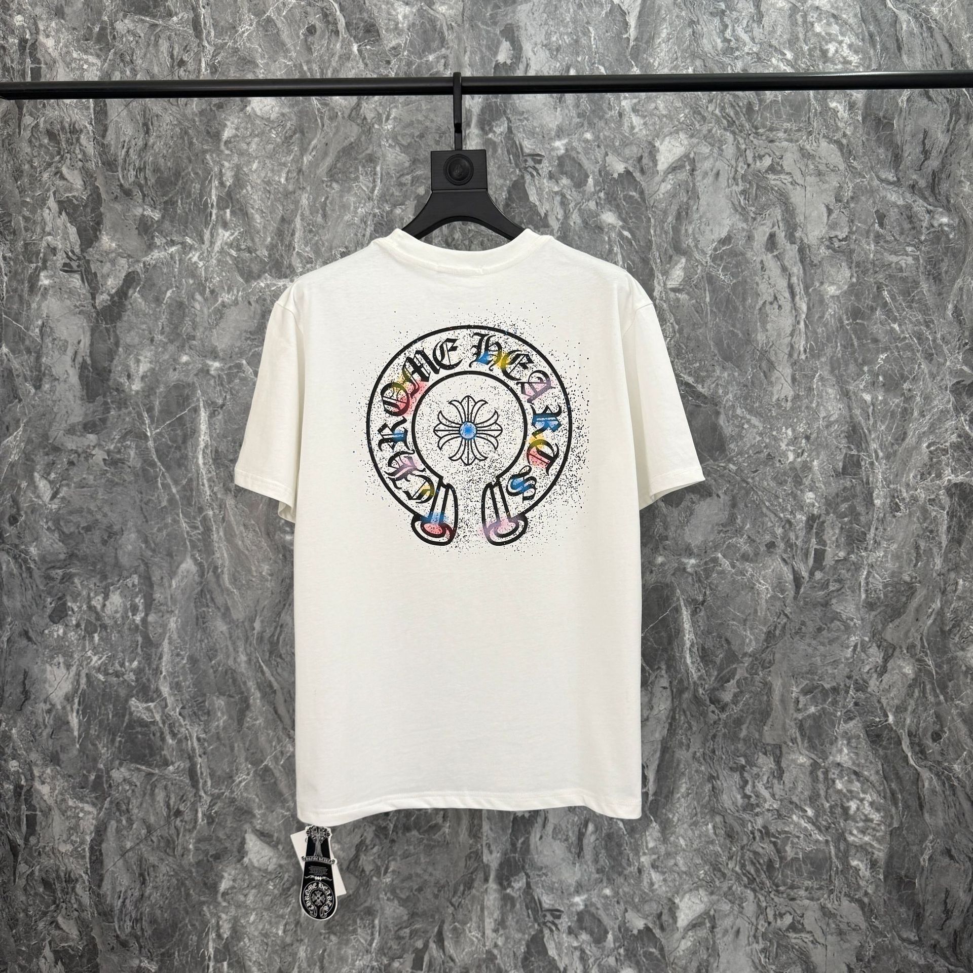 Chrome Heart 24 nuevo Crocodile de verano de moda europea y americana camiseta de manga corta para hombres y mujeres