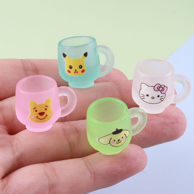 ミニ発光おもちゃサンリオシミュレーションミニチュア漫画クリームカップ手作り樹脂 diy アクセサリージュエリー|undefined
