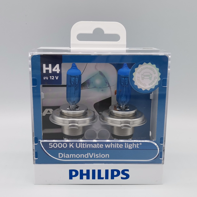 Philips Blue Diamond Light H1 H3 H4 H7 DV 5000K car white light bulb DiamondVisio