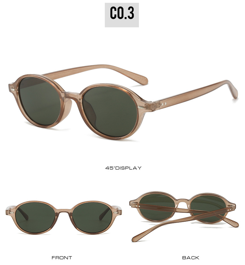 31g Weight Full Frame Glasses Structure Sunglasses Classification PC, UV400 Protection Lens Material Oval Frame Glasses Style Travel, Daily Occasion Solid Color Pattern All Seasons Season Unisex Gender Casual, Simple Style Style Grey, Black Color Casual Simple Style Solid Color PC UV400 Protection Oval Frame Full Frame Women's Sunglasses 7