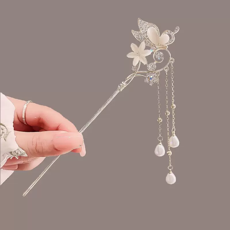 Подарочная коробка для друга, китайский Hairpin, аксессуар для волос с кисточками, ханфу, подарок на день рождения
