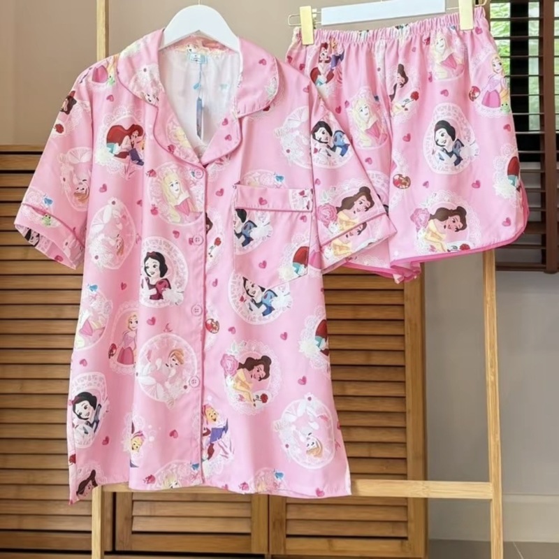 東南アジアタイ半袖カーディガンパジャマレディーススーツ漫画かわいいホーム服ツーピーススーツ卸売|undefined