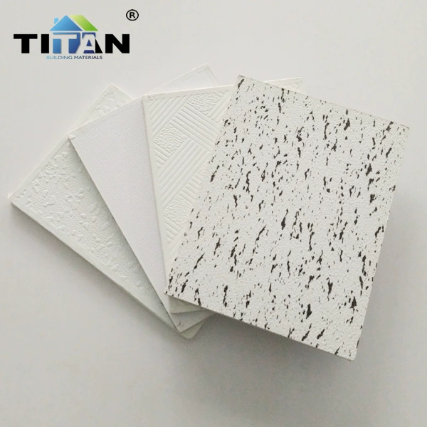 Ceiling gypsum board small ceiling 600*600 ceiling PVC clean board covering board paste panel does not contain freight
