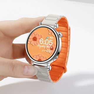 适用于华为GT6表带工字纹磁吸硅胶表带三星watch手表表带18mm通用