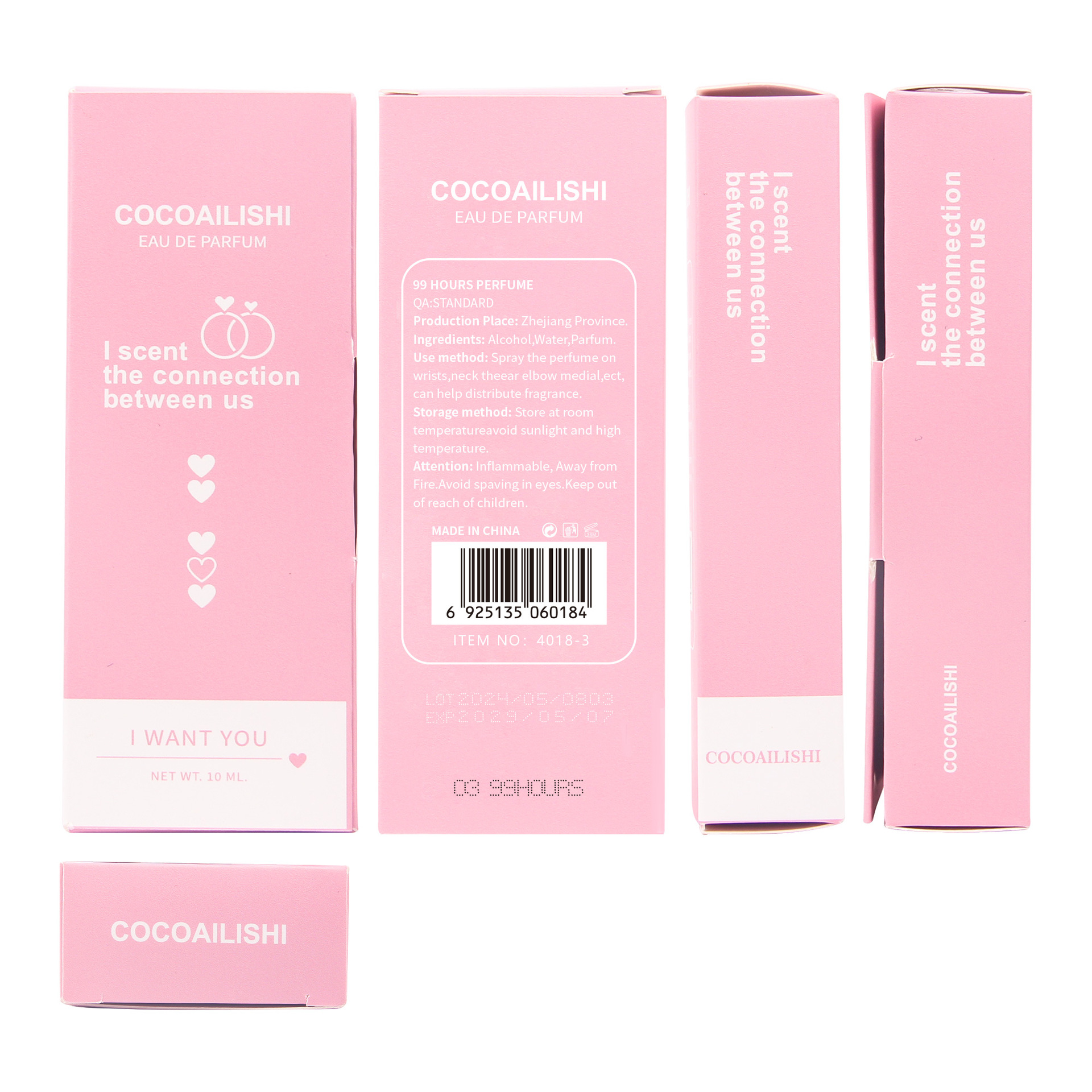 Split bottled high-end portable exquisite travel sample 10ml rotary press perfume_voghion.com