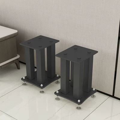 Bridge Speaker Stand, All-Metal Tripod, Audio Floor Stand, Home Use, Shock-Absorbing Iron Stand, Foot Spikes