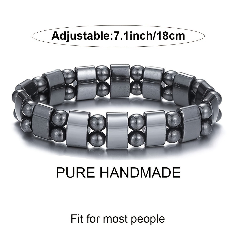 1 Piece Quantity Hip-Hop Geometric Color Block Hematite Wholesale Bracelets