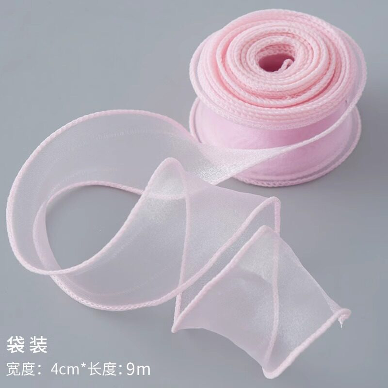4cm hilo de cola de pez cintas flores ramo pastel de hilo cinta arco accesorios Klein azul hilo ondulado al por mayor