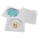 Factory wholesale thickened DVD disc portable paper bag white disc packaging bag CD disc glue window envelope bag