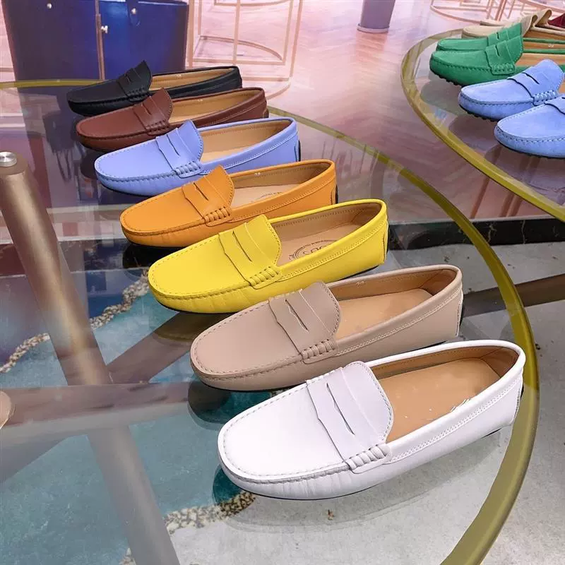 Итальянская женская обувь, европейские летние роскошные брендовые удобные легкие лоферы из воловьей кожи для вождения для женщин