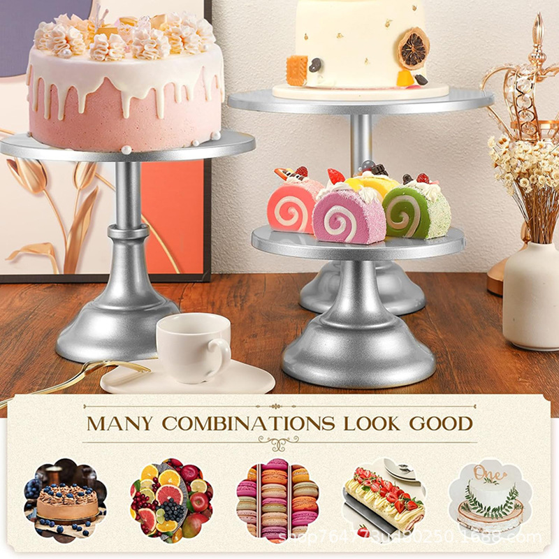 Amazon Venta caliente soporte de exhibición decoración pastel postre pastelería bandeja comida fría romper soporte de mesa té de la tarde