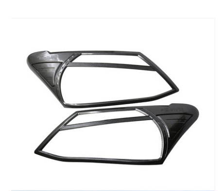 Suitable for Isuzu D-Max 15 Model Abs Modified Parts Carbon Fiber Color Headlight Frame Tail Light Cover Door Bowl