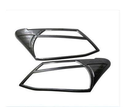 Suitable for Isuzu D-Max 15 Model Abs Modified Parts Carbon Fiber Color Headlight Frame Tail Light Cover Door Bowl (Portal Wrist) - 2-pieces-of-headlight-frame
