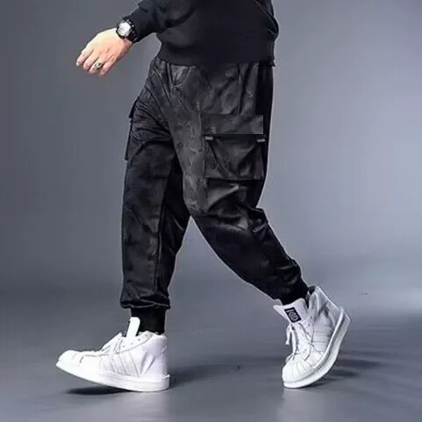 Cross-Border American-Style Plus-Size Casual Camouflage Cargo Pants Summer Men's Loose Jogger Pants for Big Guys Sports Pants Trendy