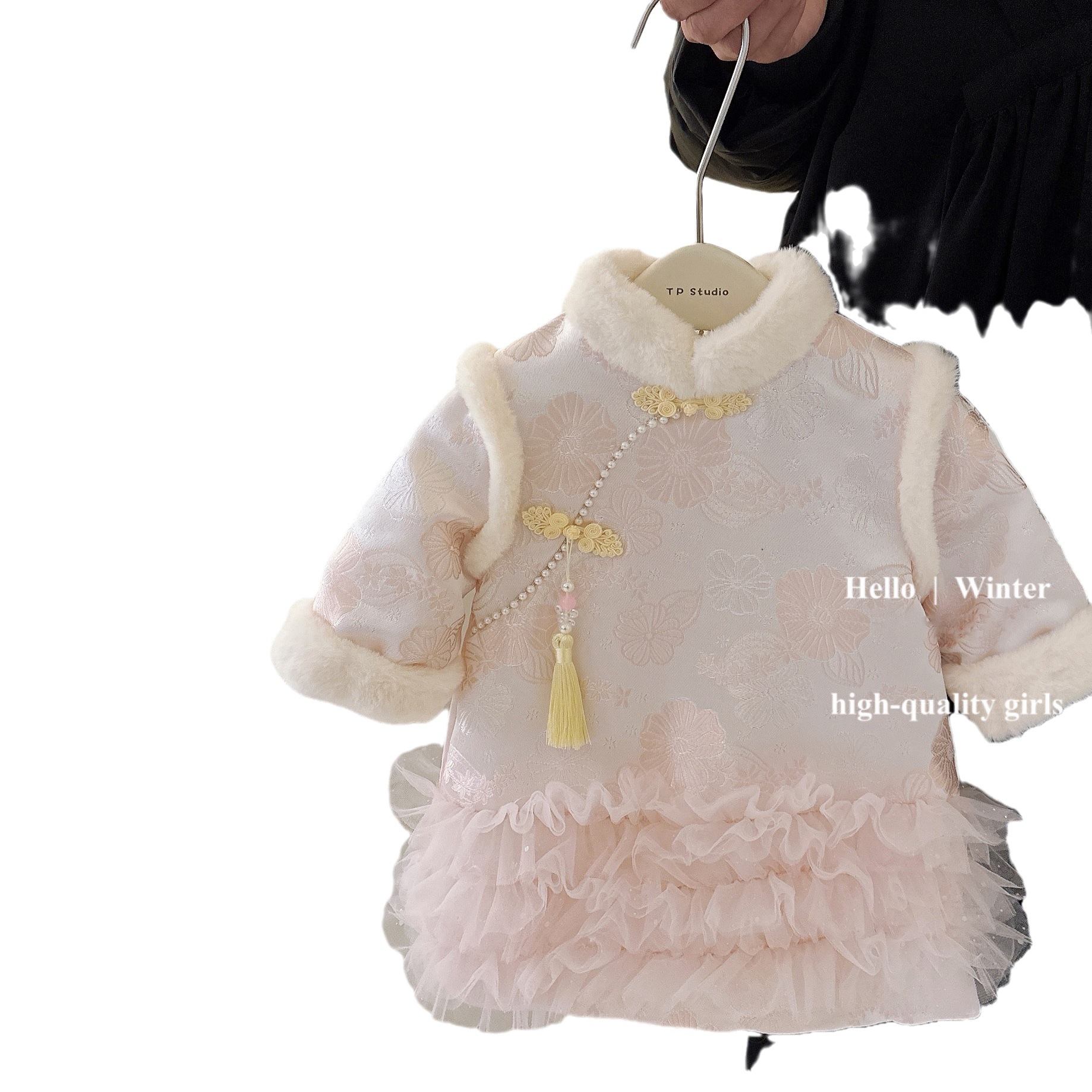 Ropa de Año Nuevo Tang, ropa de Año Nuevo de niñas, ropa de otoño y invierno, ropa de aniversario para niños, ropa de Año Nuevo de China, ropa de Año Nuevo de bebés, estilo chino