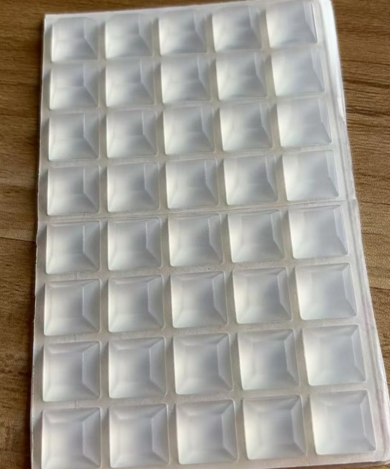 Transparent trapezoid 12.7*6mm; silicone, rubber