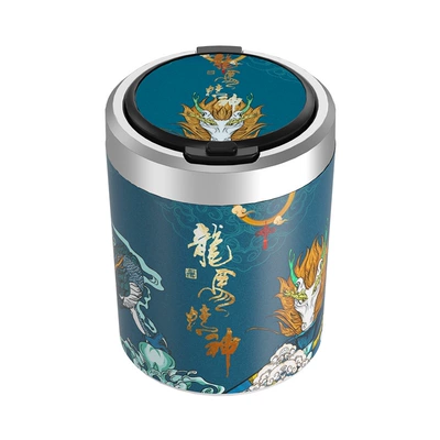 Model Multifunctional Creative Personalized Car | Car ashtray - dragon-horse-spirit-stainless-steel-liner
