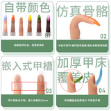 Практика для маникюра, модель рук, силиконовые накладные ногти