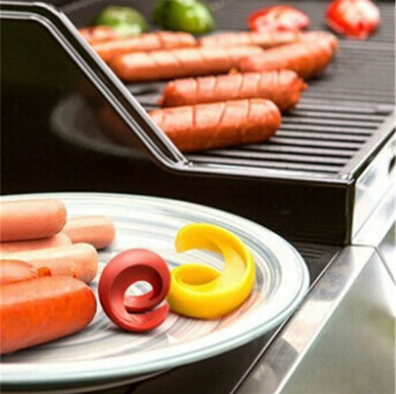 Kitchen Supplies Hot Dog Barbecue Tools Sausage Cut Hot Dog Cutter Villa Meal Barbecue Spiral Hot Dog Cut