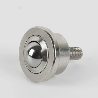 定制万向球轴承SP8-FL带杆牛眼轮8FL滚珠重型加工牛眼万向轮
