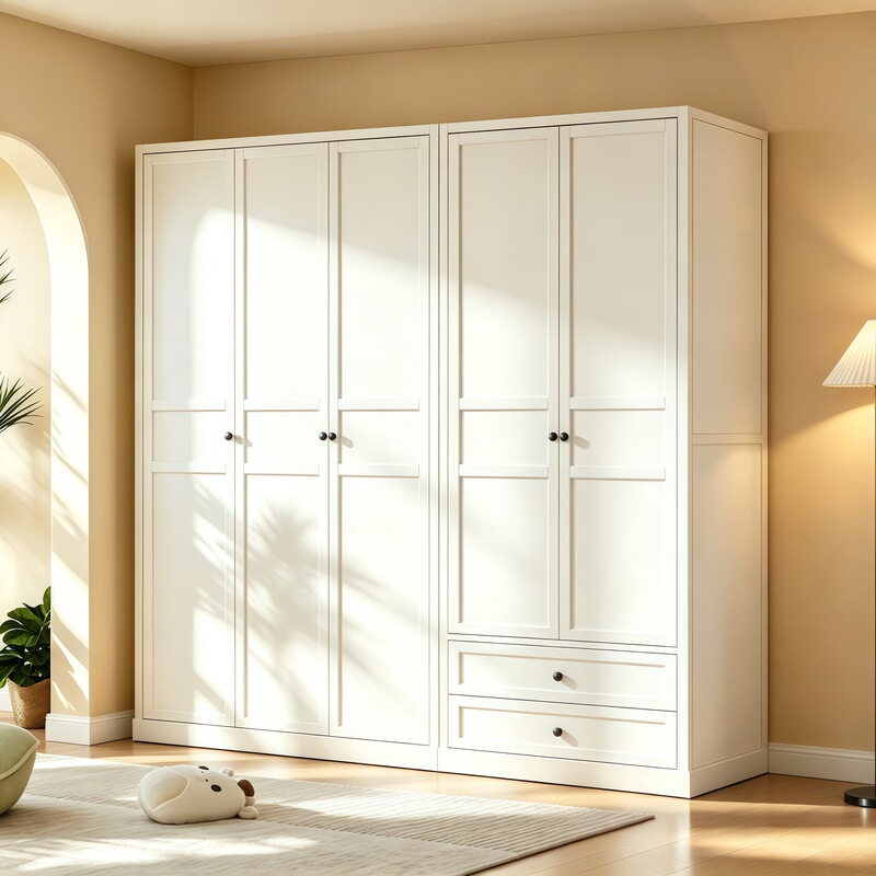 Steel wardrobe for home use in the bedroom, new model for rental housing, simple storage cabinet, metal iron children's wardrobe