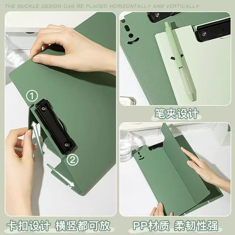 Carpeta de color verdadero archivos tablero de clip vertical tablero de escritura de escritura suministros de oficina de estudiantes música a4 aprendizaje de papel