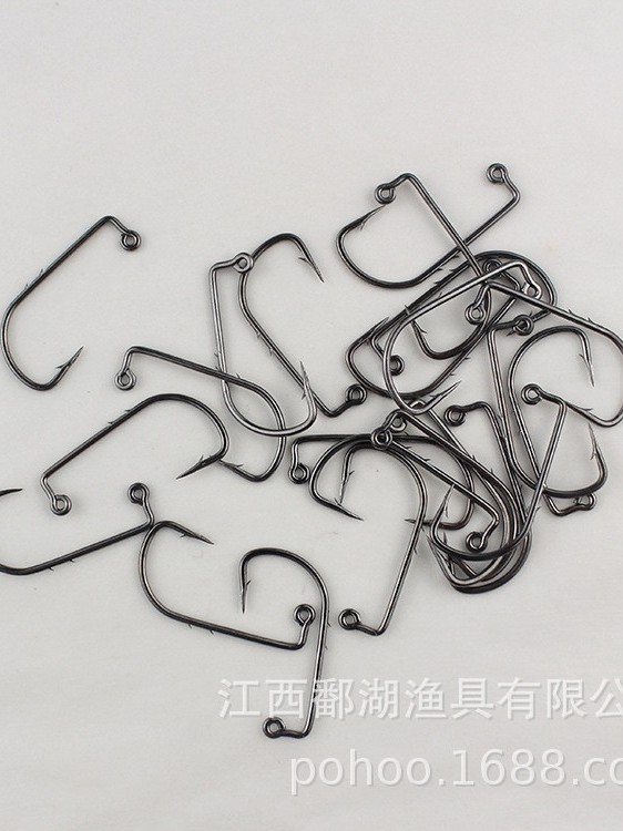 gancho de cabeza de la raíz, gancho desnudo, gancho de lanceta de doble espalda, gancho anti-desprendimiento, bacalao, bacalao, pohu