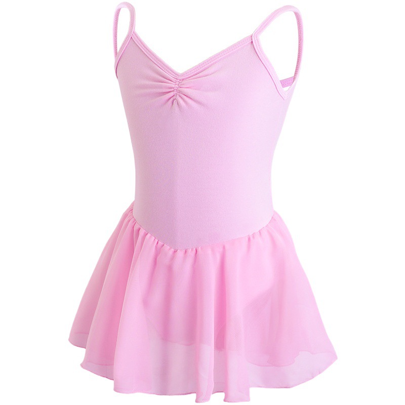 Ropa de baile para niños ropa práctica Sling Cruz princesa falda de gasa falda de ballet entrepierna abierta vestido ropa de cuerpo