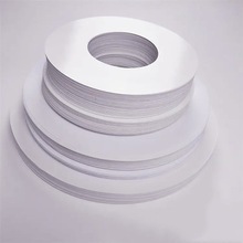 白色双面光滑离形纸垫圈包装防震分隔纸垫片白色圆形双硅离型纸