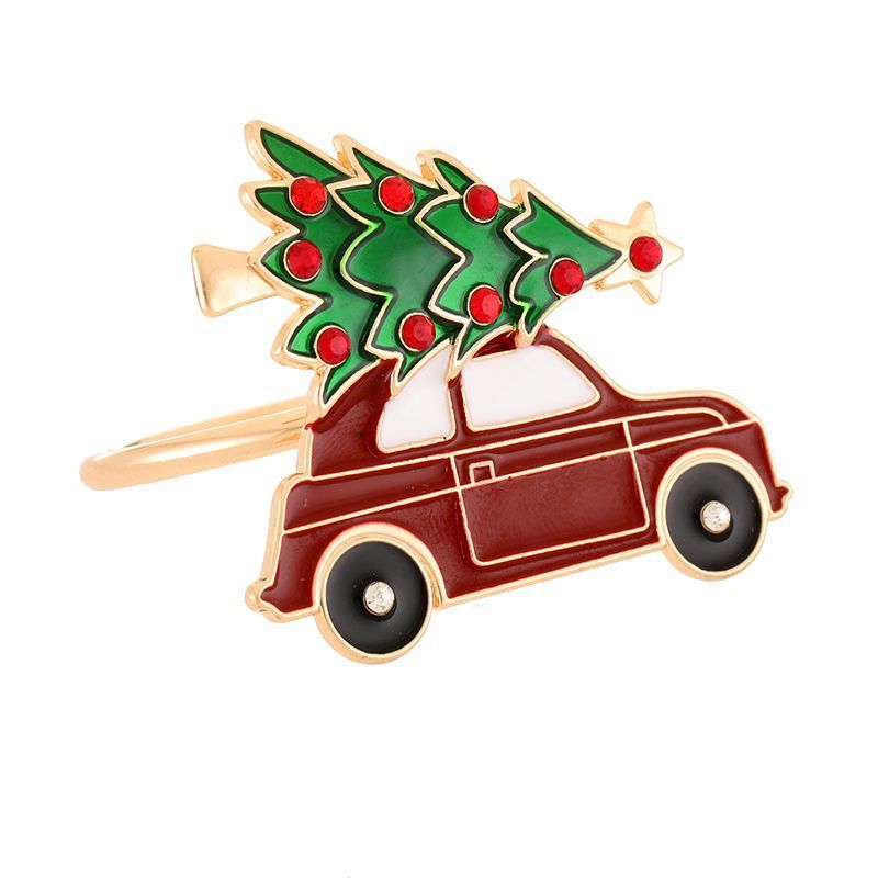 ナプキンはクリスマスツリーの鈴を掛けます。|undefined