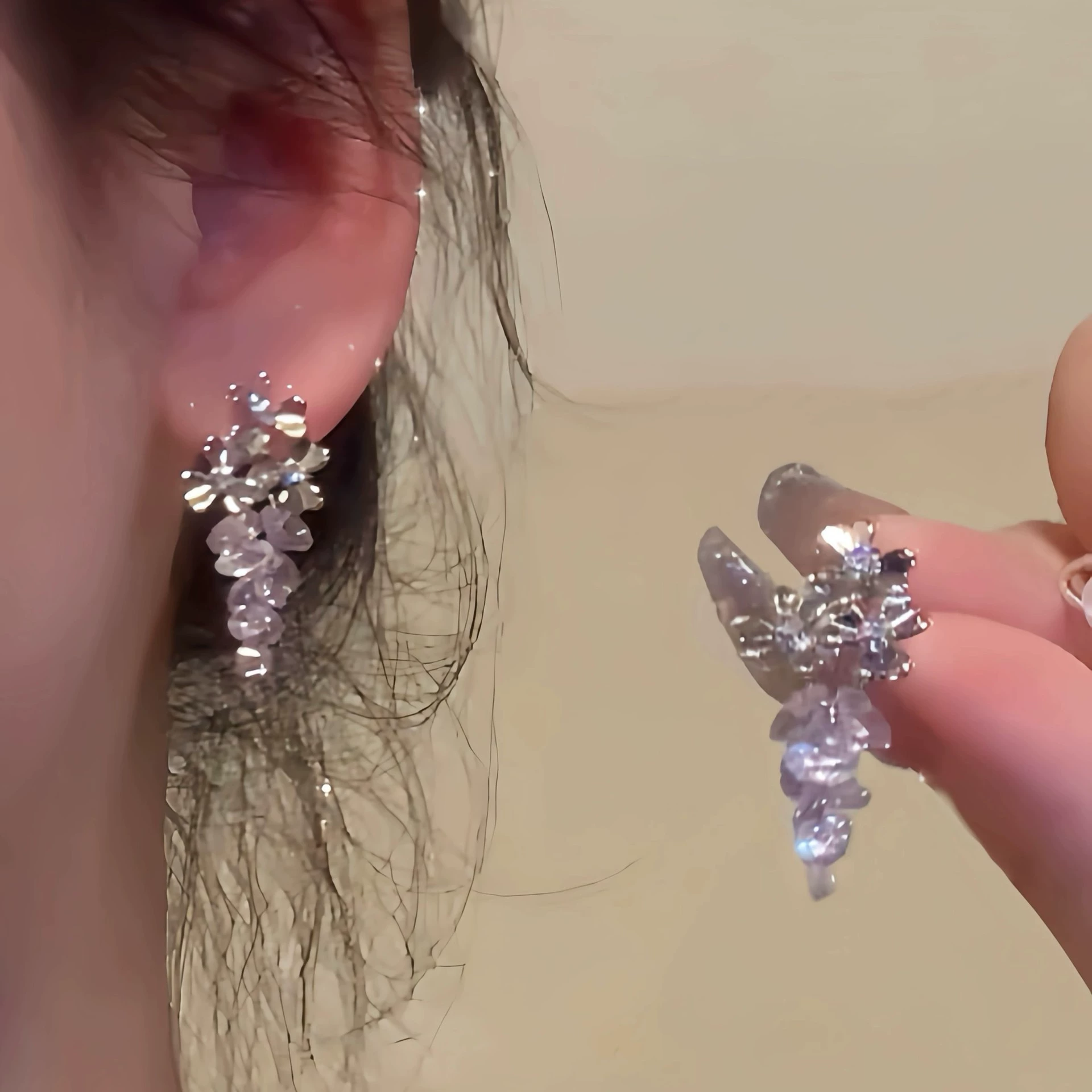 Серебряная игла, ретро универсальные серьги, стиль высокого качества, стиль легкой роскоши