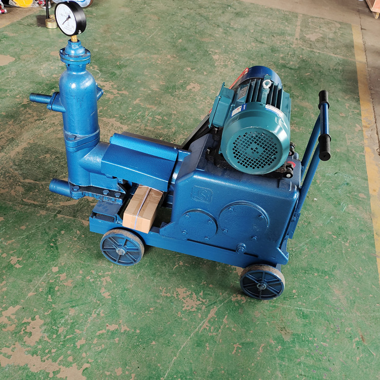 桥梁隧道预应力压浆机灌浆灰浆泵 含搅拌桶 单缸活塞式水泥注浆机