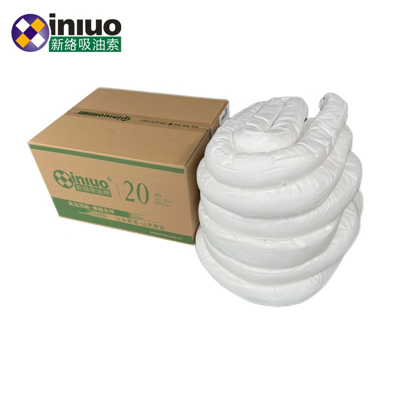 批发782吸油索2.4长地面及机器周围围油阻油条状吸油棉弯曲吸油条