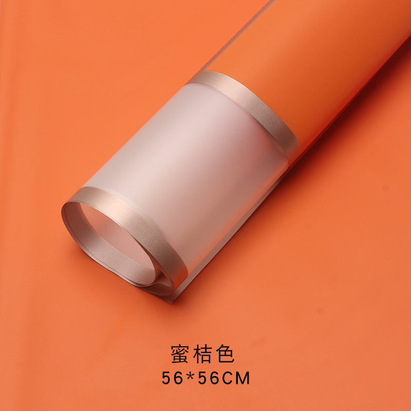 Milán espacio de flores impermeable niebla papel de superficie doble bordes de oro gelatina papel de embalaje de flores ramo de flores papel de embalaje de flores