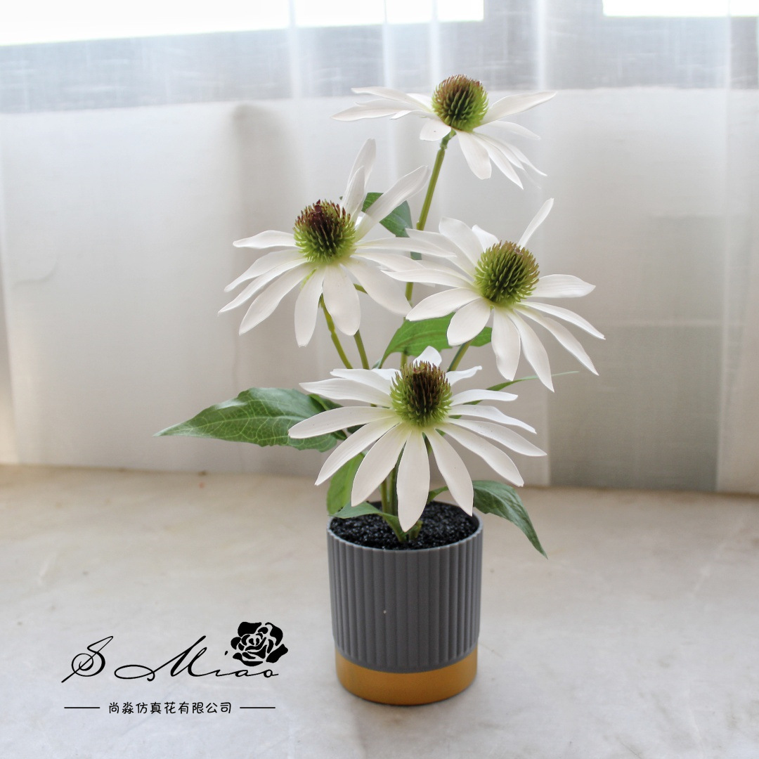 Simulación de flores sensación de pinza bonsai decoración creativa fábrica directa de plantas verdes artificiales flores falsas imitación de maceta