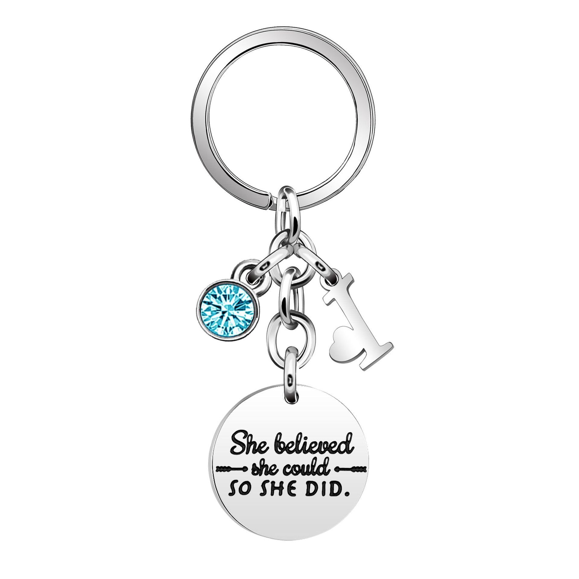 Keychain with letters, letter I
