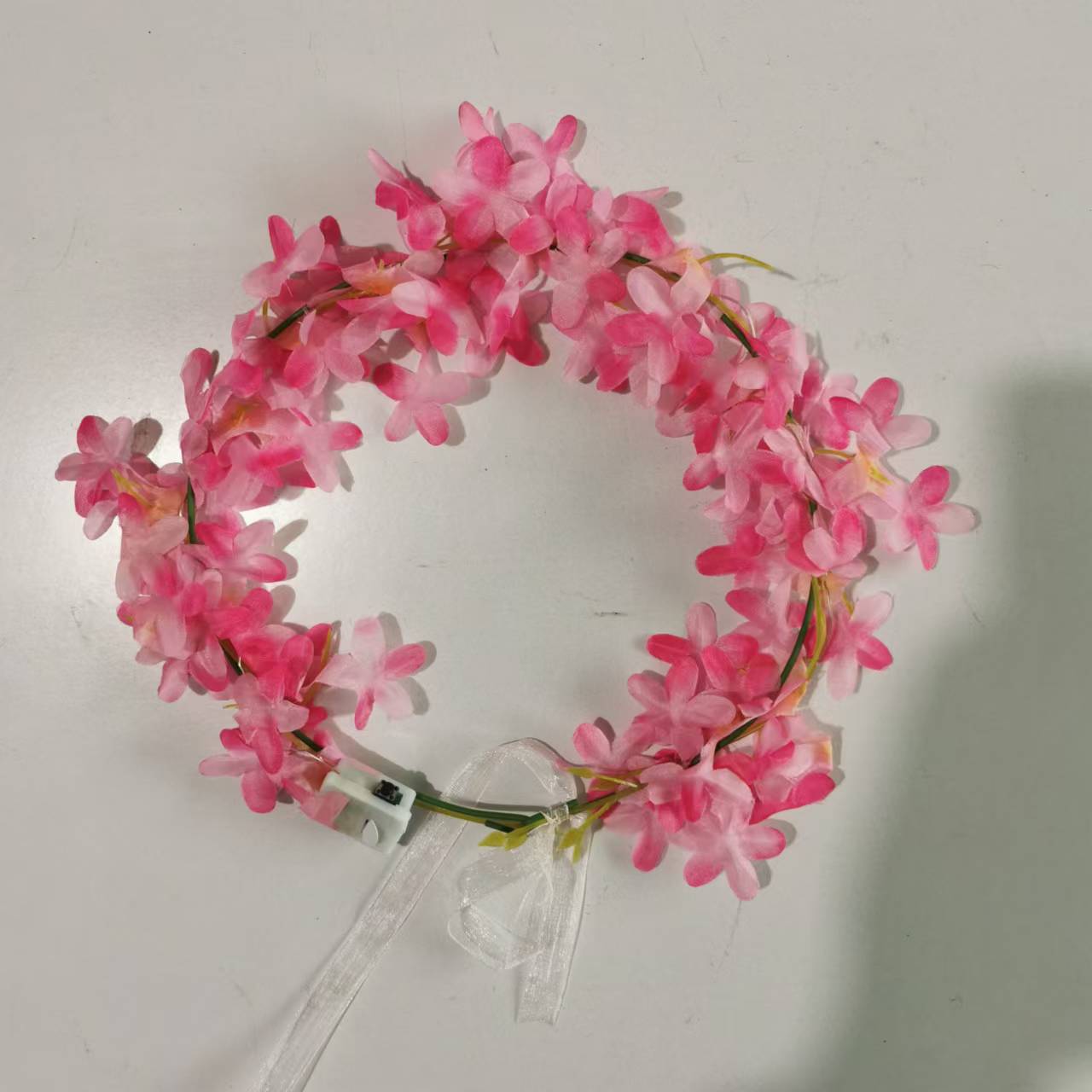 빛나는 라일락 화환(장미색 등불)