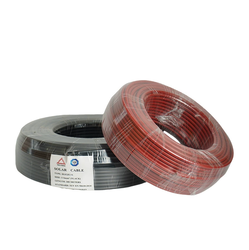 Фотоэлектрический кабель 6 квадратных метров Сертифицированная TUV фотоэлектрическая линия 4 6 2,5 квадратных метра фотоэлектрическая линия постоянного тока луженая медь