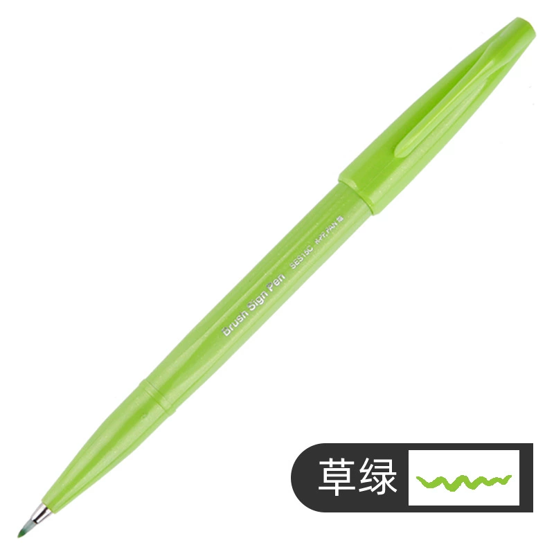 Новый цвет японской ручки Pentel Pentita Touch, цветной корпус, мягкая головка, цветочный рисунок на корпусе