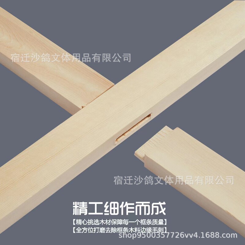 Oil Painting Inner Frame Strips Pine Strips Thickened Stretched Silk Frame Digital Oil Painting Frame Strips Oil Painting Frame Frameless Painting