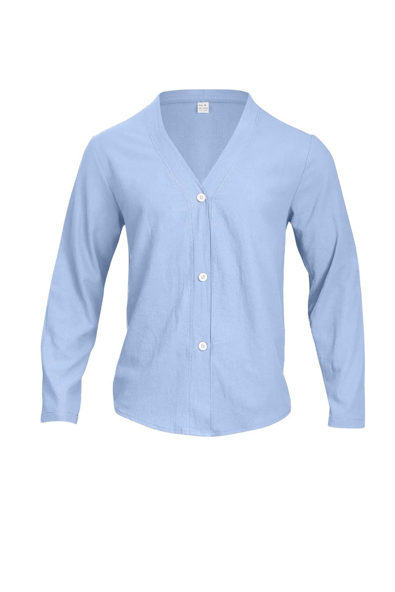 Transfronterizos Europa y América Amazon TEMU otoño nuevo hombre casual de color sólido de punto botón cardigan camisa de manga larga hombre