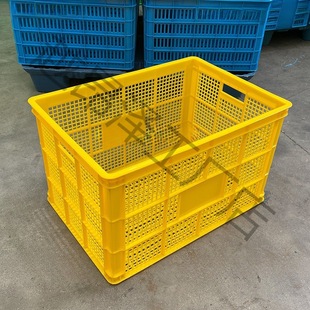 Large Thickeneded Plastic Turnover Basket 1.0m Long Express Cargo Basket Fruit and Vegetable 755 Frame Logistics Plastic Frame