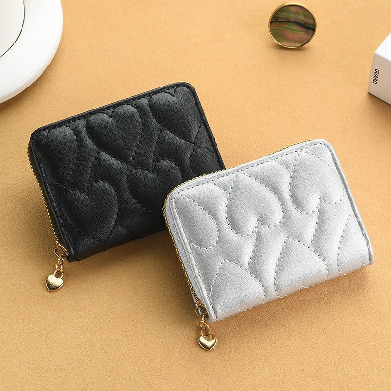 2025 nueva cartera de tarjetas de gran capacidad cartera pequeña nicho diseño de mujeres de alto nivel sensación corta cartera de cambio cartera de tarjetas