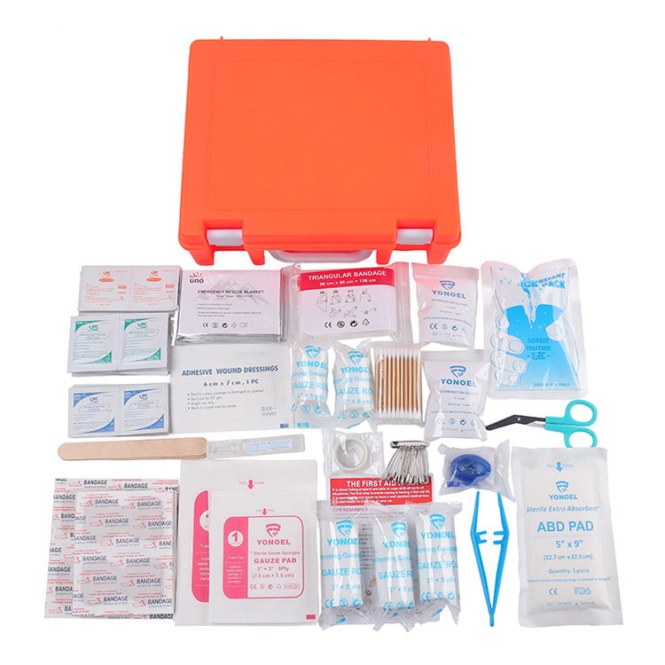 Factory Direct Sales Plastic First Aid Kit Outdoor Travel Factory First Aid Waterproof Medical Kit Portable First Aid Kit