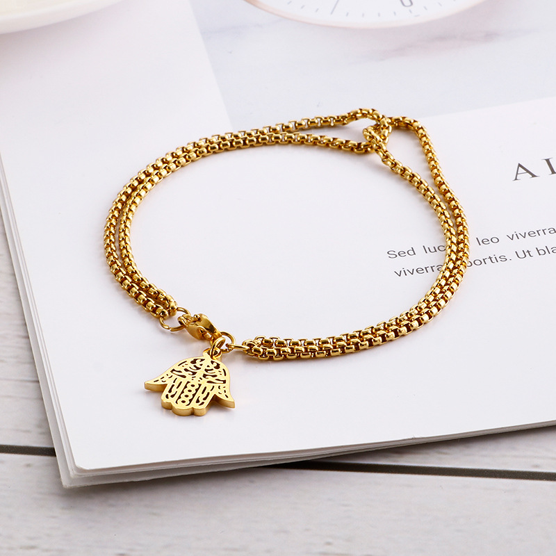 Women'S Gender Fashion Style Fashion Heart Shape Butterfly Titanium Steel Plating Bracelets
