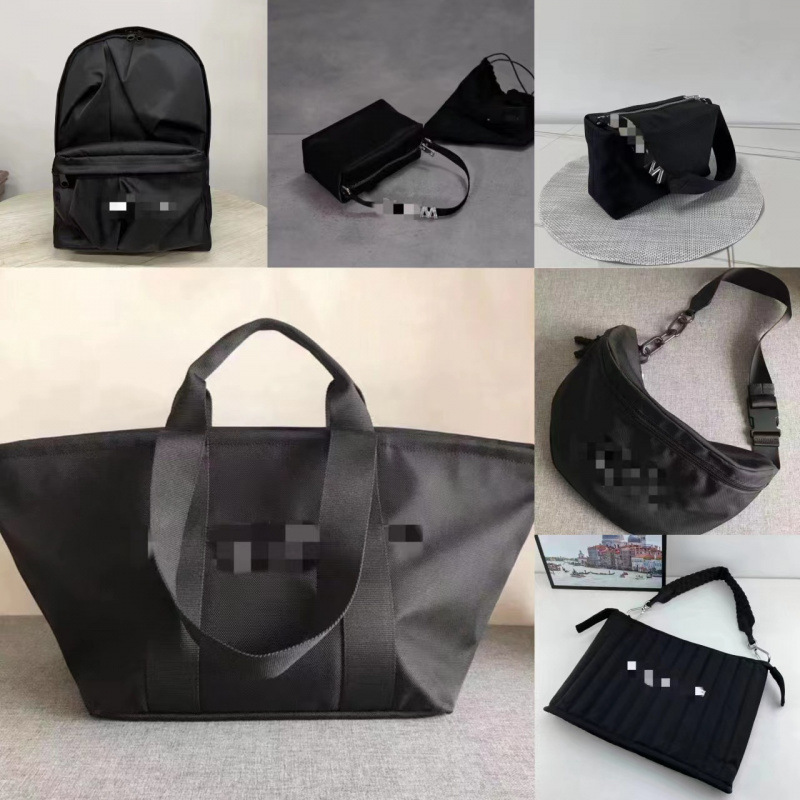 (Xiao Kai) W Brand Tote Bag Embroidered Waist Bag Chest Bag Unisex Handbag Shoulder Crossbody Bag Urban Minimalist Style