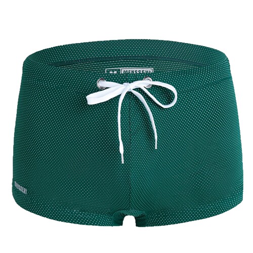 Mens Swim Trunks Xiumu Xinwei Swim Trunks Foreign Trade Summer Lanyard Nylon Low Waist Straight Leg Swim Trunks Wholesale Men's Swim Trunks